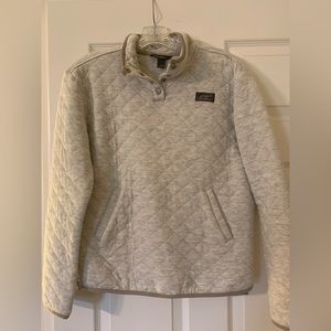 Eddie Bauer Quilted Mockneck Pullover Sweater